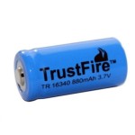 TrustFire 16340  880 mAh 3.7V επαναφορτιζόμενη μπαταρία